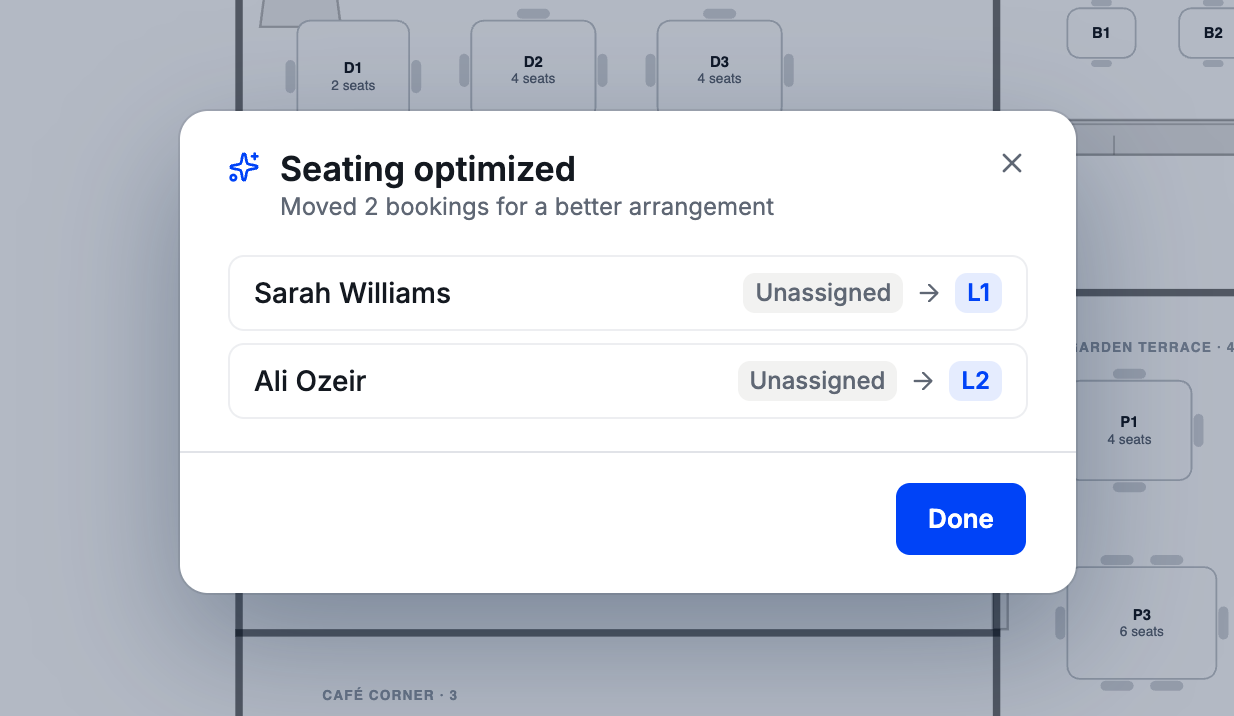 Optimizer explainer with a before/after diff